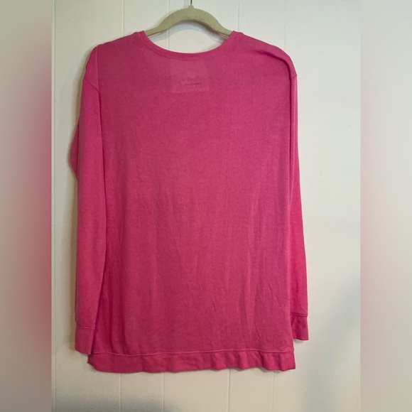 Justice Pink Long Sleeve Tees with Metallic Embellishments - Picture 5 of 5